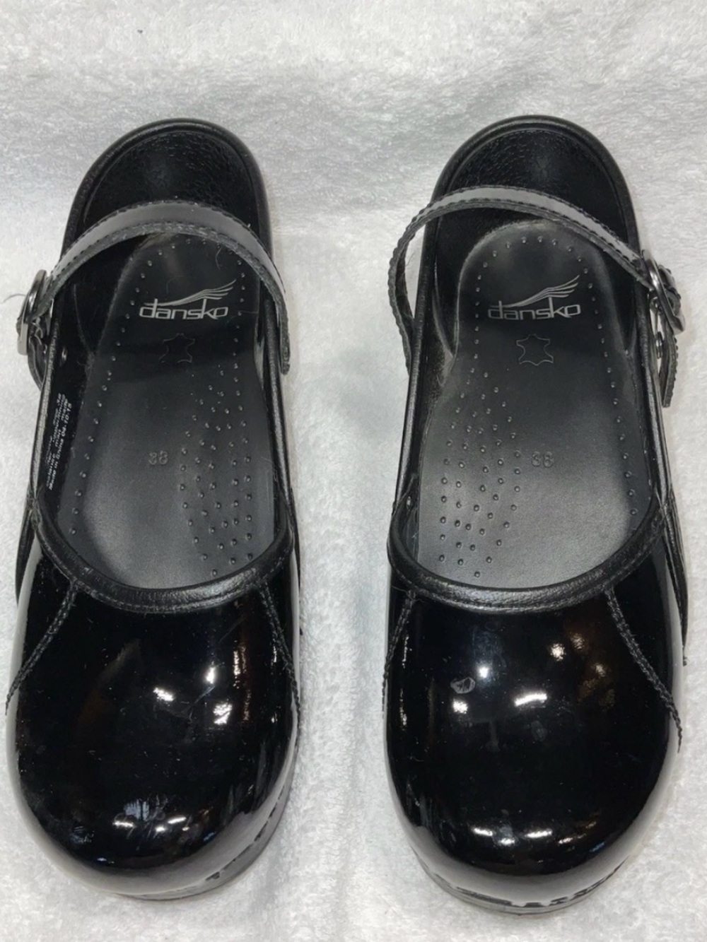 Dansko Black Patent Mary Jane Clog XP 2.0